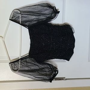 Cute Little Black Top by Shein